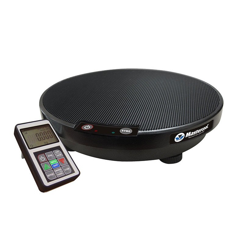 Wireless refrigerant charging scale